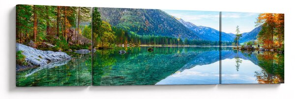 Obraz - Jezero Hintersee (170x50 cm)