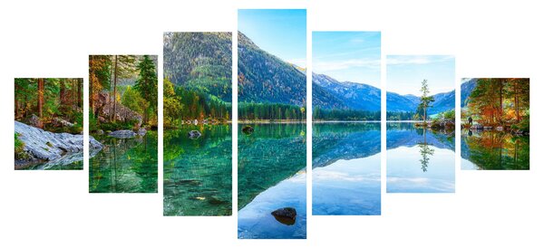 Obraz - Jezero Hintersee (210x100 cm)