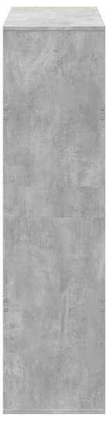 Knihovna betonově šedá 100 x 33 x 125,5 cm kompozitní dřevo 3309360