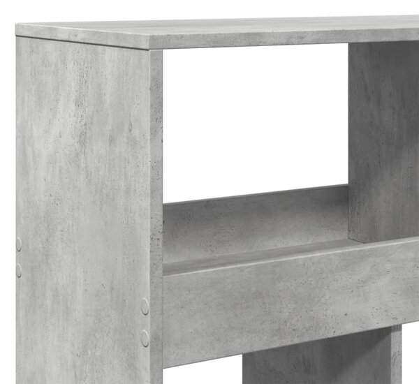 Knihovna betonově šedá 100 x 33 x 125,5 cm kompozitní dřevo 3309360