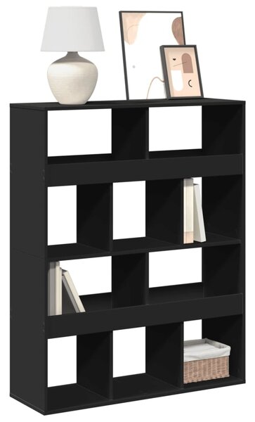 Knihovna černá 100 x 33 x 125,5 cm kompozitní dřevo 3309358