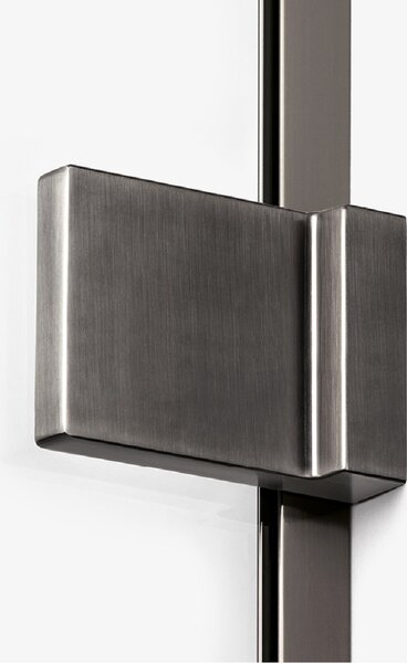 New Trendy Avexa Gunmetal Brushed sprchový kout 90x90 cm čtvercový grafitová kartáčovaný/průhledné sklo EXK-3326
