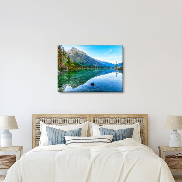 Obraz - Jezero Hintersee (70x50 cm)
