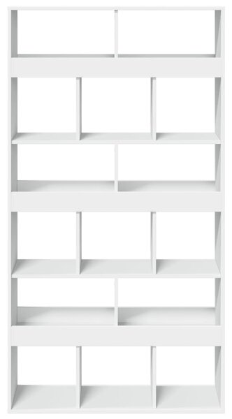 Knihovna bílá 100 x 33 x 187,5 cm kompozitní dřevo 3309375