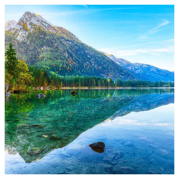Obraz - Jezero Hintersee (30x30 cm)