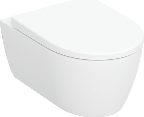 Geberit iCon sada wc s mísou a sedátkem závěsná bez splachovacího kruhu bílá lesk 501.664.00.1