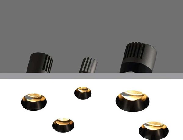 Trimless Spotlight Deep LED zápustné svítidlo 3WPevná