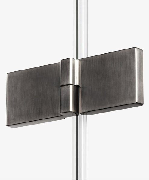 New Trendy Avexa Gunmetal Brushed sprchový kout 90x90 cm čtvercový grafitová kartáčovaný/průhledné sklo EXK-3326