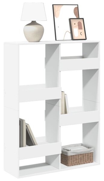 Knihovna bílá 100 x 33 x 135 cm kompozitní dřevo 3309384