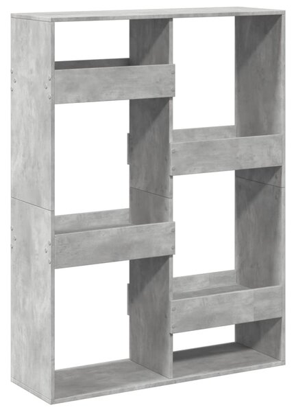 Knihovna betonově šedá 100 x 33 x 135 cm kompozitní dřevo 3309387