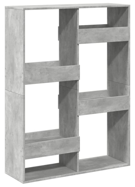 Knihovna betonově šedá 100 x 33 x 135 cm kompozitní dřevo 3309387