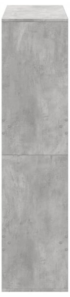 Knihovna betonově šedá 100 x 33 x 135 cm kompozitní dřevo 3309387