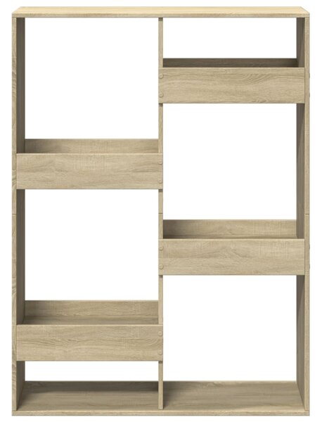 Knihovna dub sonoma 100 x 33 x 135 cm kompozitní dřevo 3309386
