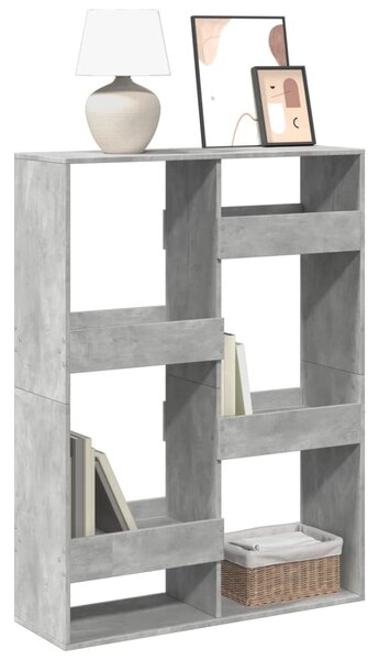 Knihovna betonově šedá 100 x 33 x 135 cm kompozitní dřevo 3309387