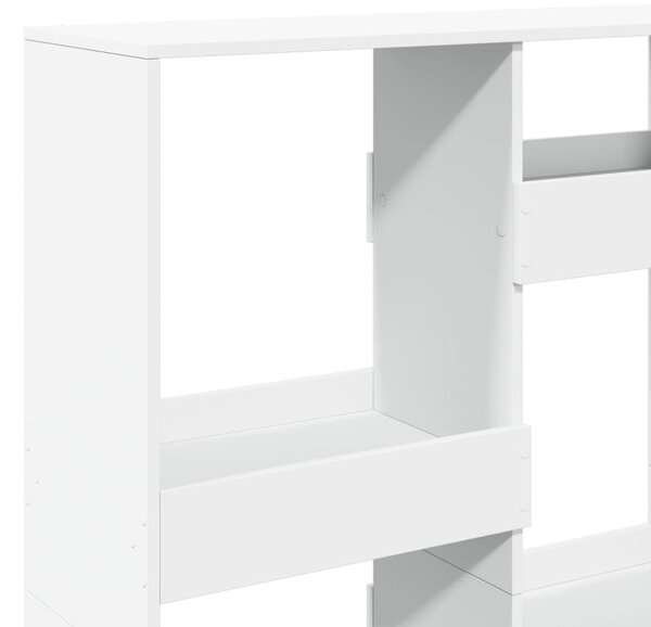 Knihovna bílá 100 x 33 x 135 cm kompozitní dřevo 3309384