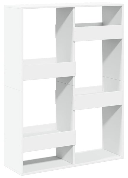 Knihovna bílá 100 x 33 x 135 cm kompozitní dřevo 3309384