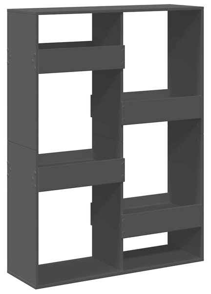 Knihovna černá 100 x 33 x 135 cm kompozitní dřevo 3309385