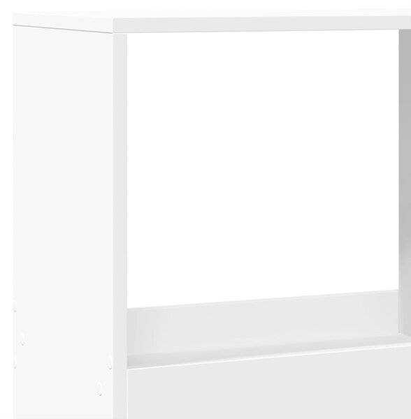 Knihovna bílá 100 x 33 x 175 cm kompozitní dřevo 3309402