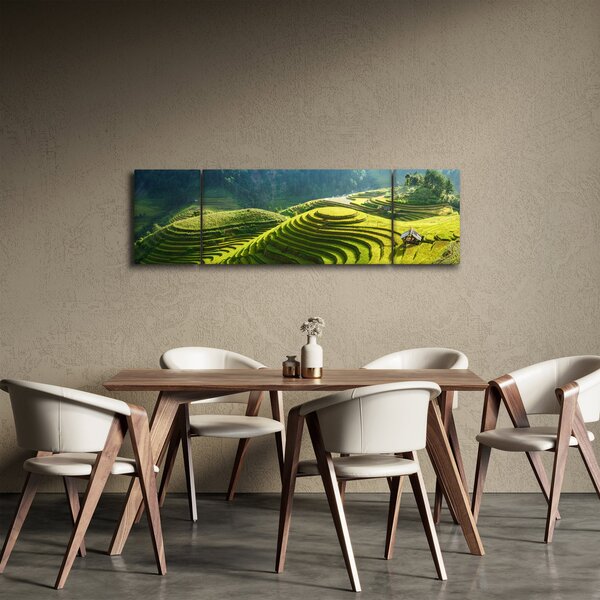 Obraz - Koncert rýžových teras (170x50 cm)