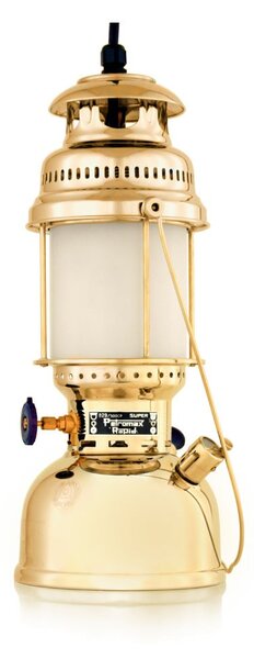 Petromax petrolejová lampa HK500 - leštěná mosaz