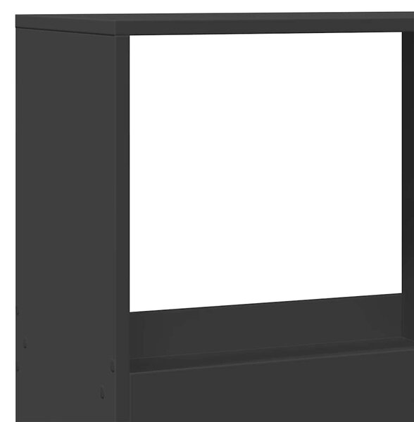 Knihovna černá 100 x 33 x 175 cm kompozitní dřevo 3309403