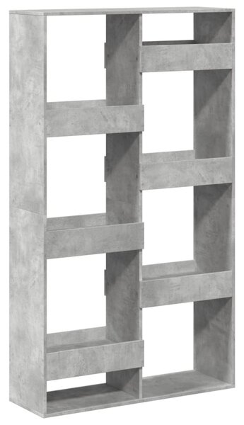 Knihovna betonově šedá 100 x 33 x 175 cm kompozitní dřevo 3309405