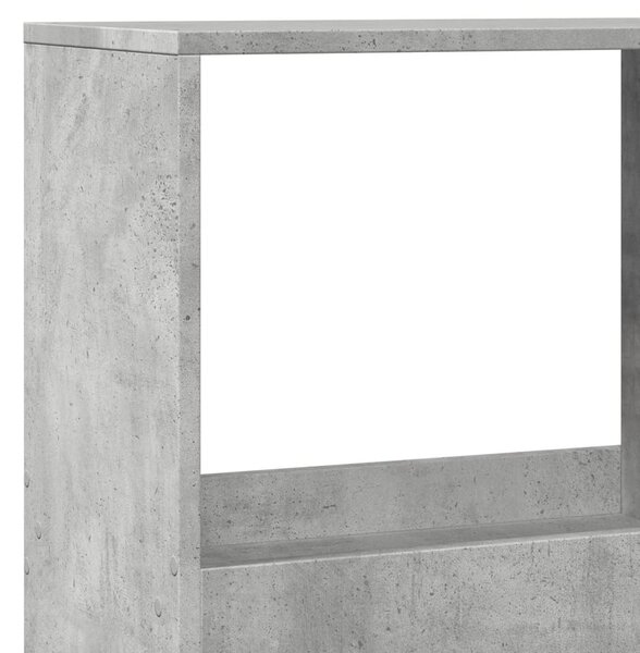 Knihovna betonově šedá 100 x 33 x 175 cm kompozitní dřevo 3309405