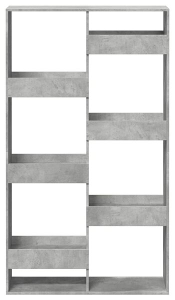 Knihovna betonově šedá 100 x 33 x 175 cm kompozitní dřevo 3309405