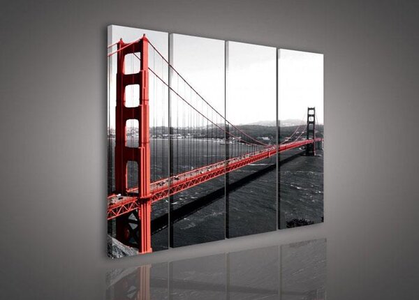 Obraz na plátně Golden Gate Bridge 103S8, rozměr 120 x 100 cm, IMPOL TRADE