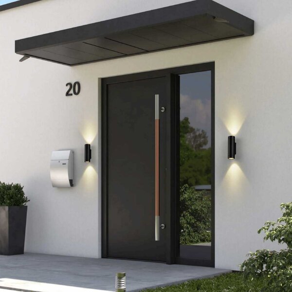 Luca round LED nástěnné svítidlo IP65 Ra>90 ⌀100mmDolu