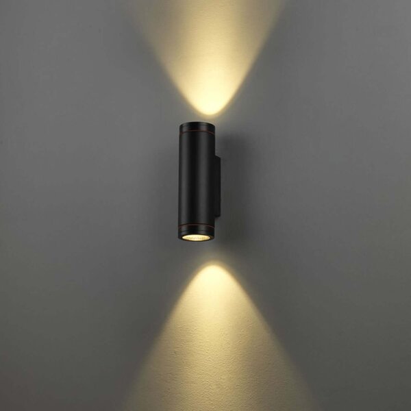 Luca round LED nástěnné svítidlo IP65 Ra>90 ⌀100mmDolu