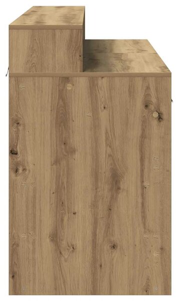 Psací stůl s LED dub artisan 120 x 55 x 91 cm kompozitní dřevo 3309419