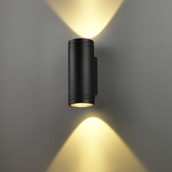 Luca round LED nástěnné svítidlo IP65 Ra>90 ⌀100mmDolu