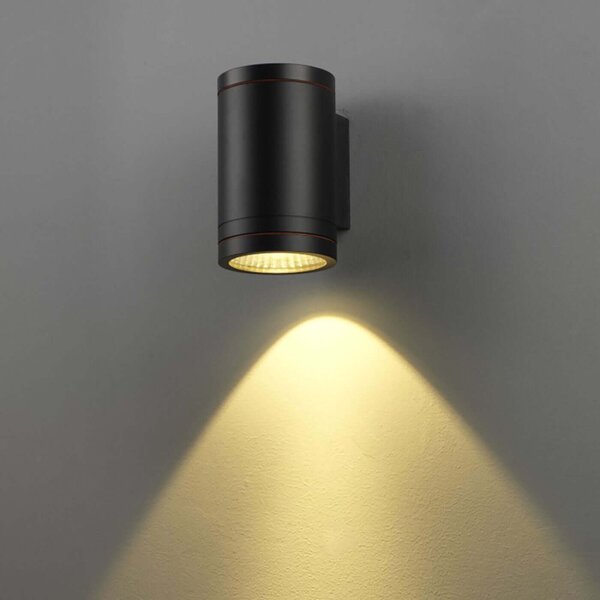 Luca round LED nástěnné svítidlo IP65 Ra>90 ⌀100mmDolu