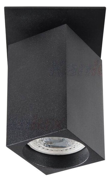Stropní bodové vestavné osvětlení CHIKO DSL, 1xGU10, 35W, 57x57mm, hranaté, černé