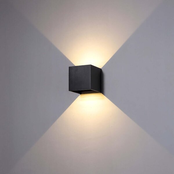 Cube LED nástěnné svítidlo IP65 nastavitelný úhel Bílá