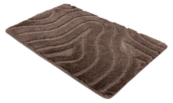 Koupelnový kobereček SUPREME WAVES vlny, hnědý