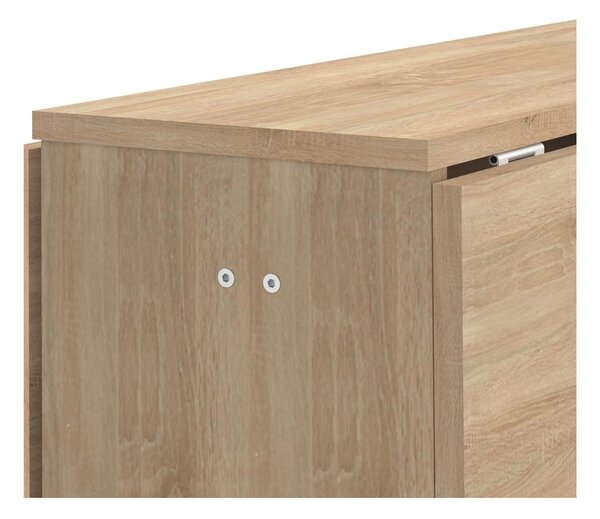 Rozkládací jídelní stůl v dekoru dubu 76x28 cm Papillon – TemaHome