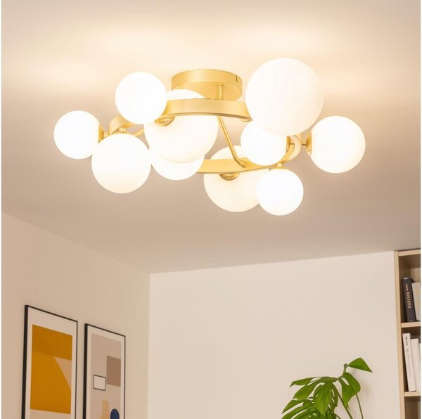 Brilagi - LED Přisazený lustr MILLA 10xG9/3W/230V zlatá/bílá