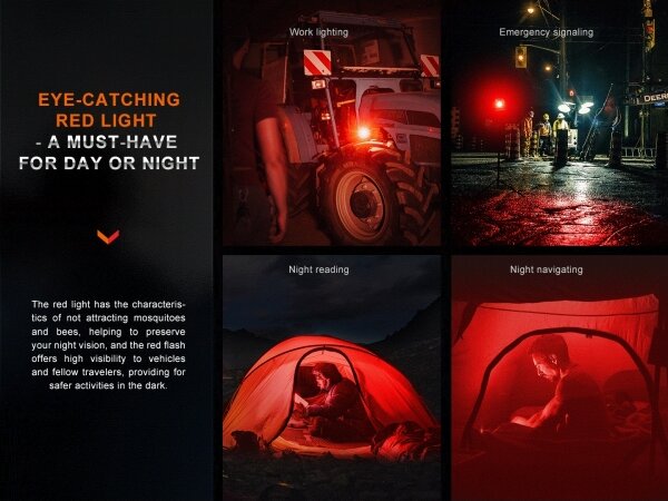 Fenix CL28R - LED Stmívatelný nabíjecí reflektor LED/USB IP66 2000 lm 360 h