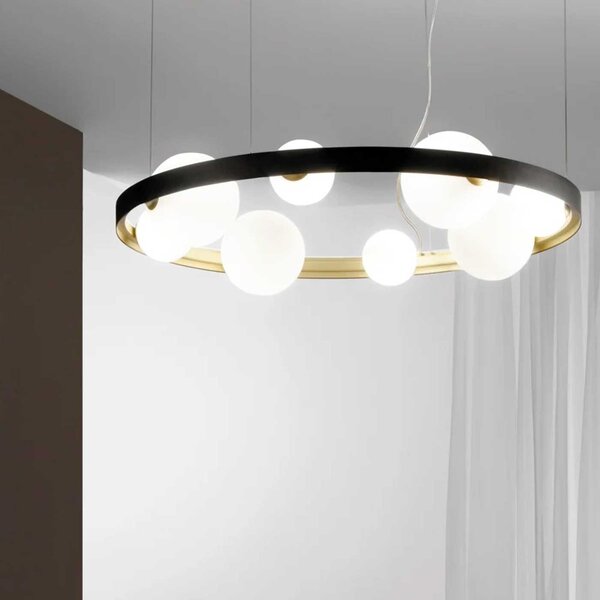 Faneurope Sonetto G9 kruhové závěsné svítidlo ⌀76cm