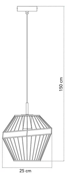 Faneurope Kiko S1 E27 závěsné drátěné svítidlo 20cm