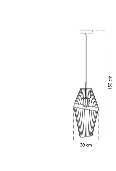 Faneurope Kiko S1 E27 závěsné drátěné svítidlo 20cm