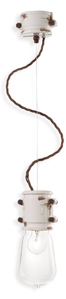 Ferroluce Závěsné retro svítidlo URBAN, v. 26 cm, 1xE27 Barva: Černá