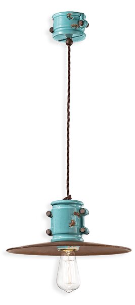 Ferroluce Závěsné retro svítidlo URBAN, Ø 26 cm, 1xE27 Barva: Černá