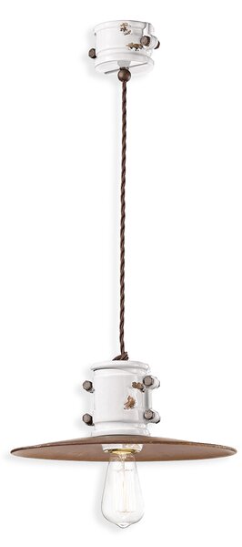 Ferroluce Závěsné retro svítidlo URBAN, Ø 26 cm, 1xE27 Barva: Černá