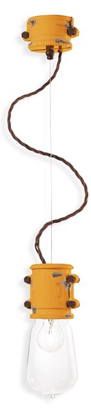 Ferroluce Závěsné retro svítidlo URBAN, v. 26 cm, 1xE27 Barva: Černá