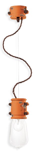 Ferroluce Závěsné retro svítidlo URBAN, v. 26 cm, 1xE27 Barva: Černá