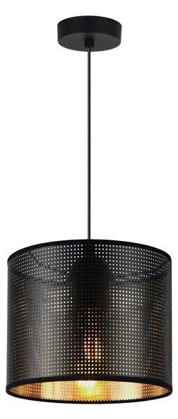 Závěsné svítidlo Asti0, 1x černé PVC stínítko, (fi 20cm), g, b