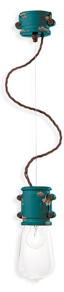 Ferroluce Závěsné retro svítidlo URBAN, v. 26 cm, 1xE27 Barva: Černá